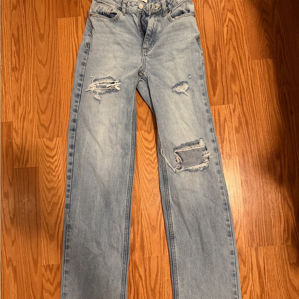 PacSun Light Blue Distressed Boyfriend Jeans